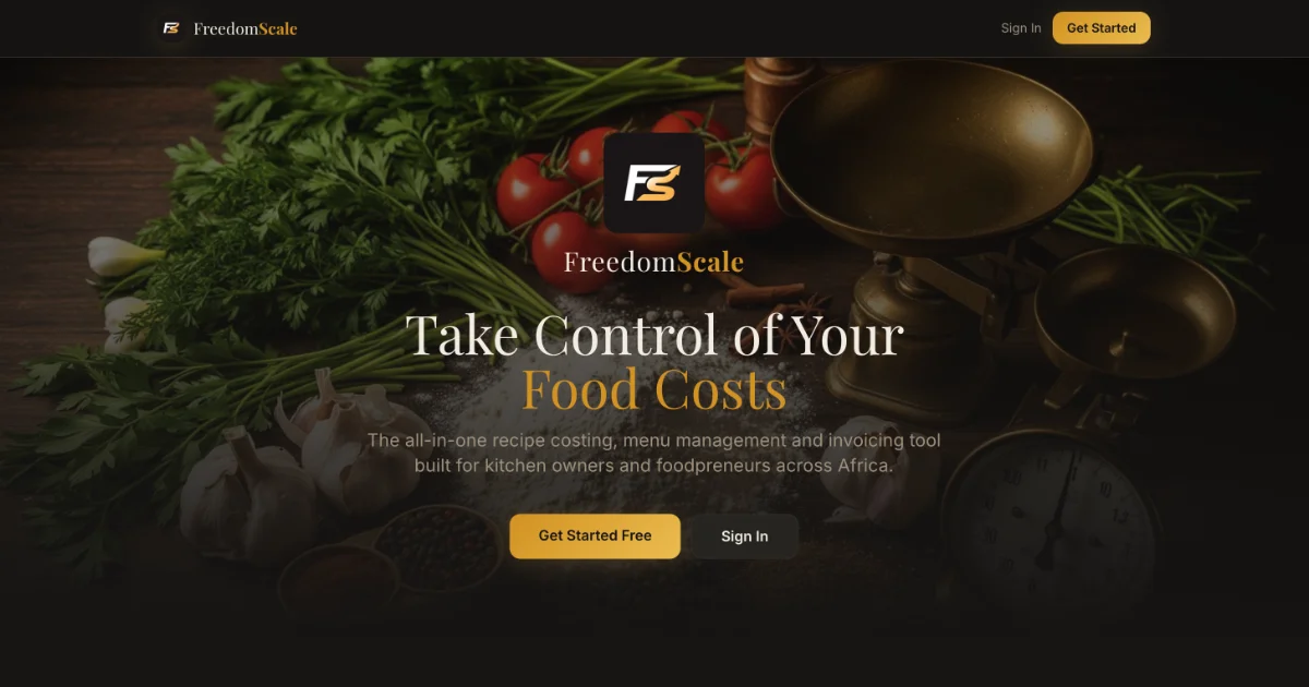 Customization Freedom Scale Sign In — FreedomScale